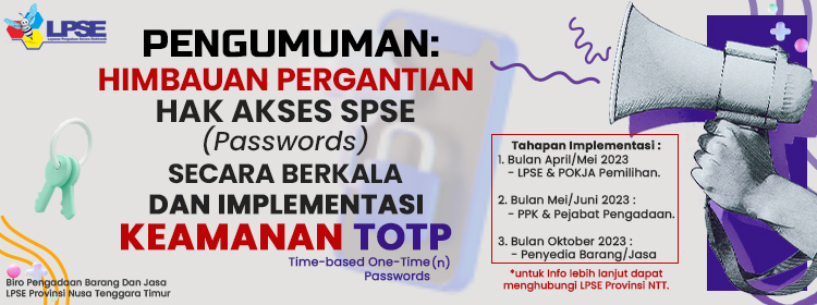 Himbauan Password dan TOTP